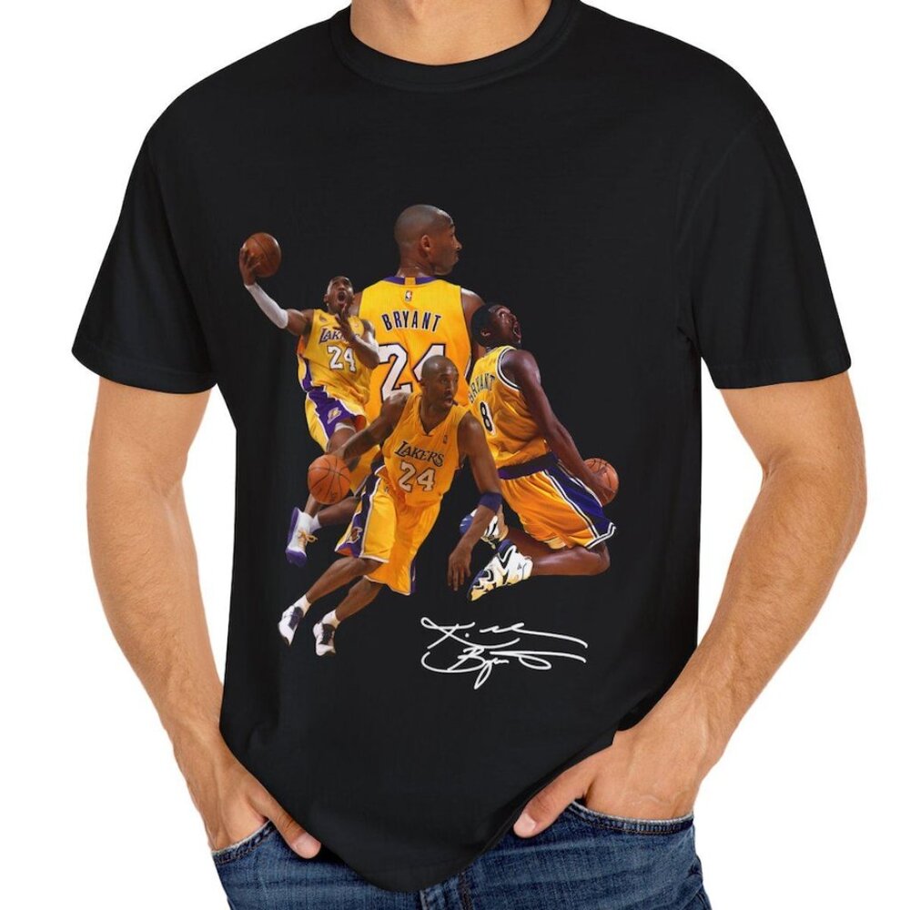 NWT Kobe Bryant Tribute T Shirt 1 Side Full Color